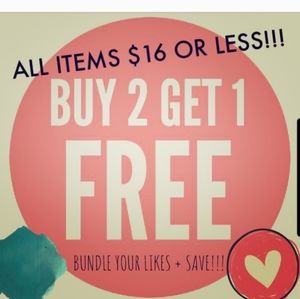 Buy 2 get 1 Free through Valentines Day 💝 ♥️